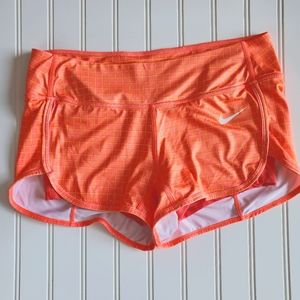 Nike Dri-Fit orange/yellow shorts